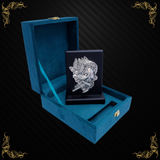 Krishna Ji On Table Top with velvet box 999 Pure Silver PLated.
