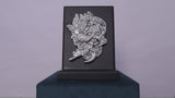 Krishna Ji On Table Top with velvet box 999 Pure Silver PLated.